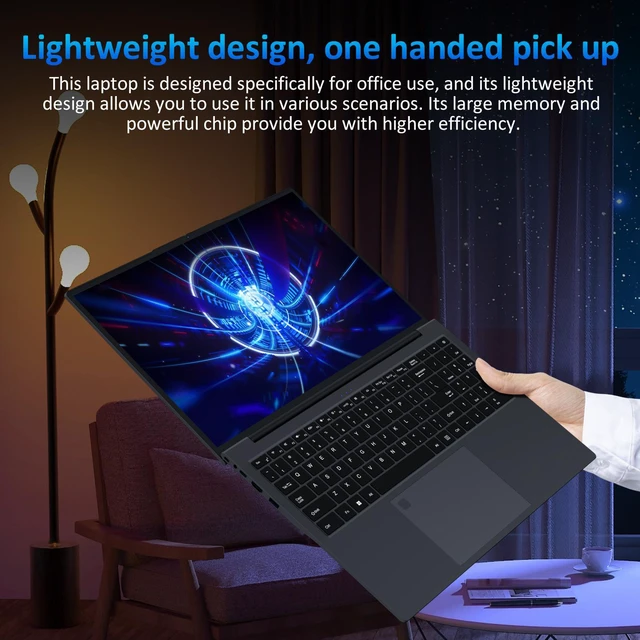 Alt view image 5 of 7 - KurieTim Business and Student Laptop, 16" IPS 1920*1200 Display Screen, AMD Ryzen 3250U(2C/4T, Up to 3.5GHz) , 16GB RAM, 1TB SSD, Windows 11 Pro Laptop Computer, Fingerprint Unlock, Backlit Keyboard