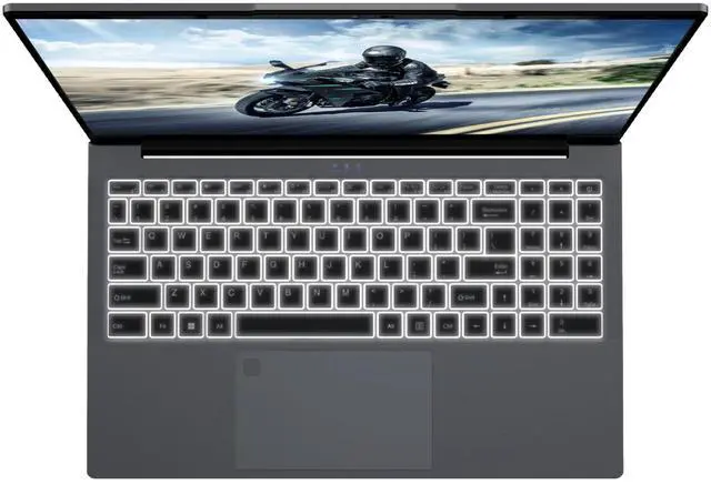 Alt view image 7 of 7 - KurieTim Gaming Laptop AMD Ryzen 7 5825U(2.0-4.5GHz), 15.6" FHD Display, 16GB DDR4 RAM 512GB SSD Laptop Computer with Backlit KB, Fingerprint Unlock, Webcam Switch