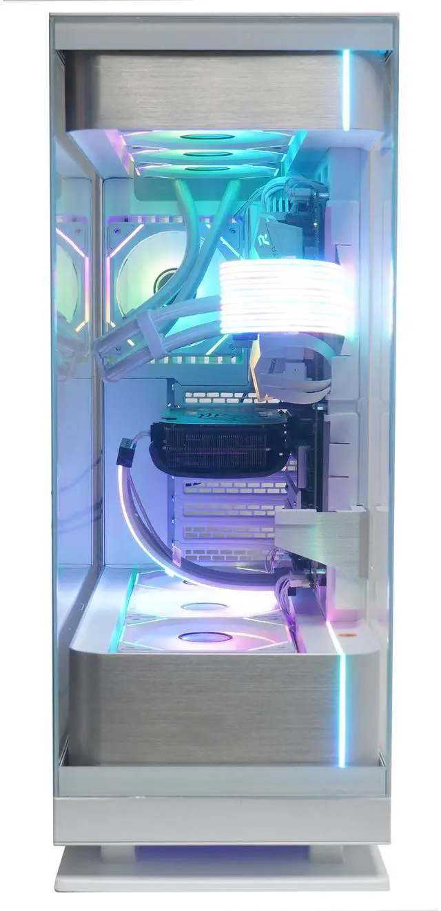 Alt view image 2 of 5 - Magic Micro PX White RGB Elite Edition - AMD RYZEN 9 9950X3D, RTX 4070 12GB, 64 GB DDR5, 2TB NVME, WiFi + BT, Windows 11 Pro