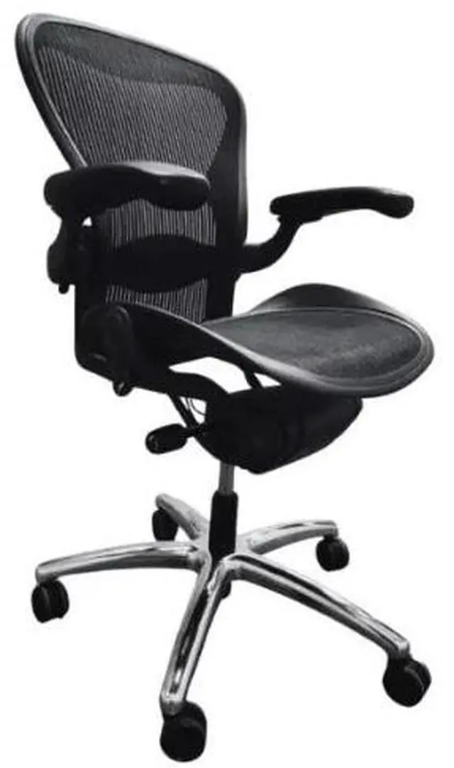 Main image of Herman Miller Aeron Size B in Polished Aluminum Base with Lifetime Warranty