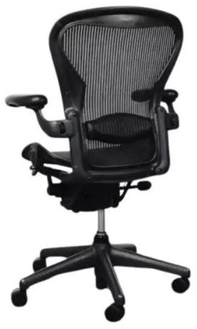 Alt view image 2 of 7 - Herman Miller Aeron Office Chair with Fixed Armrests with Lifetime Warranty