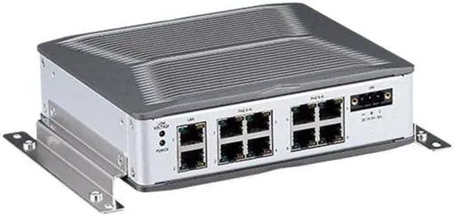 Alt view image 4 of 4 - NEXCOM Industrial Mini PC | Vehicle computer VES 31-8S Switch architecture. highly integrated, unmanaged-smart gigabit, store and forward switch