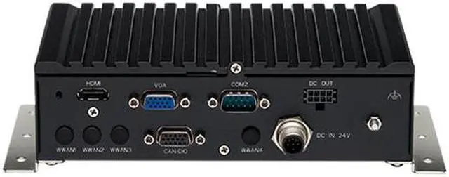 Alt view image 2 of 4 - NEXCOM Fanless Industrial PC | Vehicle computer nROK 1030-A Intel Atom® x6211E dual-core processor, 1.3GHz/3GHz (burst), TDP 6W 1 x 260-pin DDR4 SO-DIMM socket support 3200MHz up to 32GB default 2666
