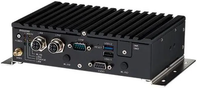 Alt view image 3 of 4 - NEXCOM Fanless Industrial PC | Vehicle computer nROK 1030-A Intel Atom® x6211E dual-core processor, 1.3GHz/3GHz (burst), TDP 6W 1 x 260-pin DDR4 SO-DIMM socket support 3200MHz up to 32GB default 2666