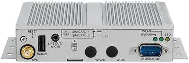 Main image of NEXCOM Vehicle computer | Industrial Mini PC VTC 1910-S Intel Atom® processor Bay Trail E3815, 1.46GHz 1 x 204-pin DDR3L SO-DIMM socket support 1066MHz/ 1333MHz up to 8GB. Default 4GB