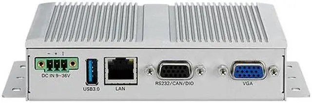 Alt view image 2 of 5 - NEXCOM Vehicle computer | Industrial Mini PC VTC 1910-S Intel Atom® processor Bay Trail E3815, 1.46GHz 1 x 204-pin DDR3L SO-DIMM socket support 1066MHz/ 1333MHz up to 8GB. Default 4GB