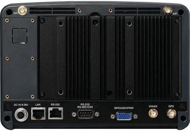 Alt view image 2 of 4 - NEXCOM Vehicle Mount Computer | Rugged Vehicle computer | VMC 1100-PR0 7" WVGA TFT LCD Monitor with resistive touch screen Built-in Intel Atom® Dual Core E3825 1.33GHz