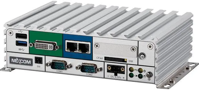 Alt view image 3 of 4 - NexAIoT Fanless Embedded Computer | NISE 105-E3845