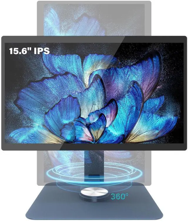 Alt view image 7 of 7 - HIGOLE 15.6-Inch Industrial Tablet PC with Stand, Windows 11, Intel Celeron N5095 8GB RAM + 128GB ROM, Touch Screen All-in-One Mini Computer