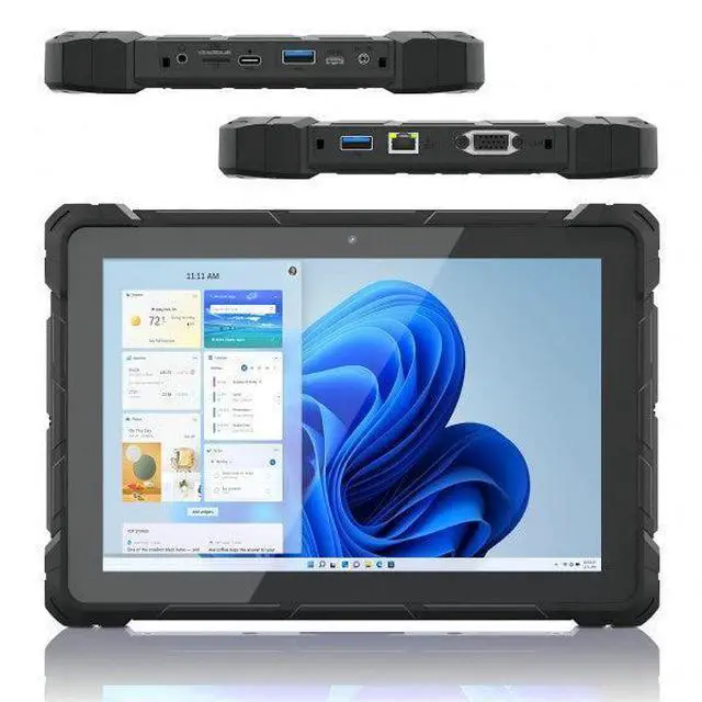 Alt view image 7 of 7 - HIGOLEPC F9A Rugged Tablet: 10.1 Inch Windows 11 Pro, Alder Lake N100 CPU, 16GB RAM, 256GB Storage, 16000mAh Battery, WiFi 5, Bluetooth 4.2, USB-C, HDMI, Waterproof, Shockproof, Ideal for Harsh Enviro