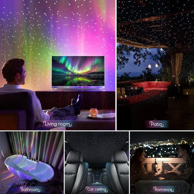 Alt view image 5 of 7 - SUMKEA Star Projector, Dinosaur Egg, White Aurora Light