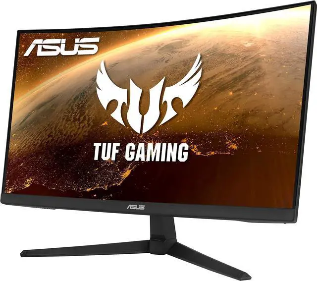 ASUS TUF Gaming 23.8" 1080P Curved Gaming Monitor (VG24VQ1B) - Full HD, 165Hz (Supports 144Hz), 1ms, Extreme Low Motion Blur, Speakers, Adaptive-sync/FreeSync Premium, Eye Care, DisplayPort, HDMI