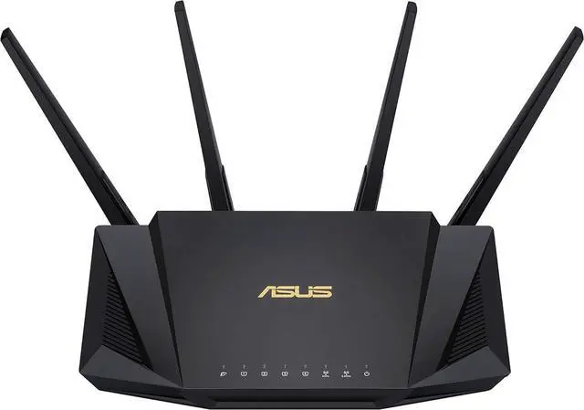 Alt view image 4 of 5 - ASUS - AX3000 DUAL-BAND WIFI 6 WIRELESS ROUTER WITH LIFE TIME INTERNET SECURITY - BLACK