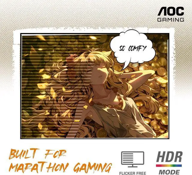 Alt view image 5 of 5 - AOC CQ32G3SE 32" Curved Gaming Monitor 2K QHD 2560x1440, 1000R, 165Hz 1ms, AMD FreeSync Premium
