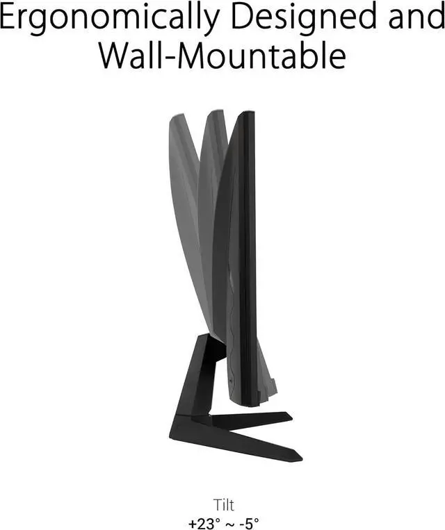 Alt view image 5 of 6 - ASUS TUF Gaming 27" 1080P Gaming Monitor (VG277Q1A) - Full HD, 165Hz (Supports 144Hz), 1ms, Extreme Low Motion Blur, FreeSync Premium, Shadow Boost, Eye Care, HDMI, DisplayPort, Tilt Adjustable