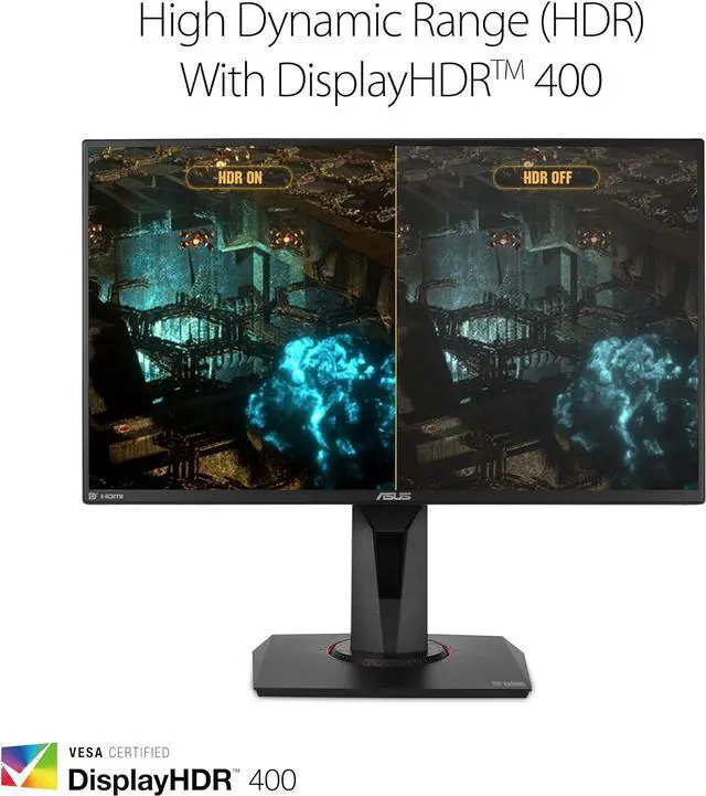 Alt view image 6 of 7 - ASUS TUF GAMING VG259QM 25'' (Actual size 24.5") Full HD 1920 x 1080 1ms 280Hz (OC) 2xHDMI DisplayPort G-SYNC Compatible Built-in Speakers HDR 400 Backlit LED IPS Gaming Monitor