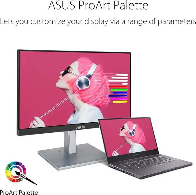 Alt view image 4 of 6 - ASUS ProArt PA247CV 24" (23.8" Viewable) 75Hz 1080P FHD IPS USB Hub USB-C HDMI DisplayPort with Daisy-chaining, Calman Verified, Height Adjustable, Pivot, Swivel, Tilt Monitor with Built-in Speakers