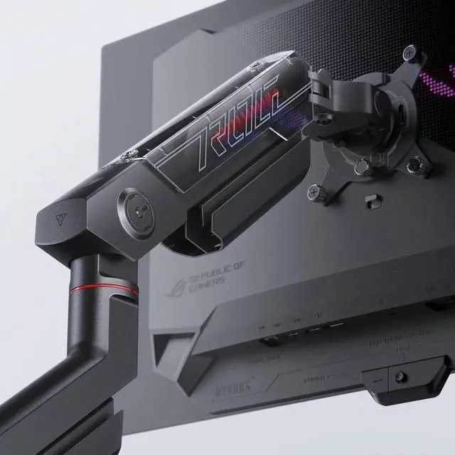 Alt view image 6 of 6 - ASUS ROG Swift 27" (26.5" viewable) 1440P OLED DSC Gaming Monitor (PG27AQDM-R) - QHD (2560x1440) 240Hz, 0.03ms, G-SYNC Compatible, 99% DCI-P3, True 10-bit, Monitor Arm Included