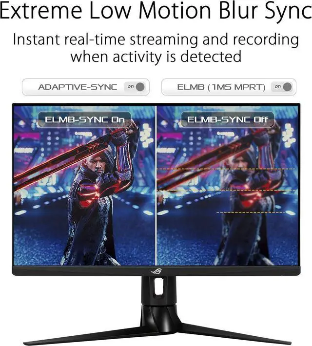 Alt view image 3 of 6 - ASUS ROG Strix XG27AQ 27 Gaming Monitor, 1440P WQHD (2560 x 1440), Fast IPS, 170Hz, 1ms, G-SYNC, Extreme Low Motion Blur Sync, Eye Care, HDMI DisplayPort USB 3.0 Hub, HDR 400