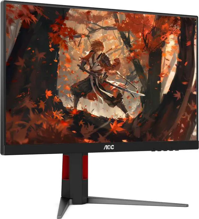 Alt view image 2 of 6 - AOC 24G4 24" Gaming Monitor, Full HD 1920x1080 IPS Panel, 180Hz 1ms, 1x HDMI 2.0, 1x Display Port, Adaptive-Sync, Audio Earphone Out, Console Gaming Ready