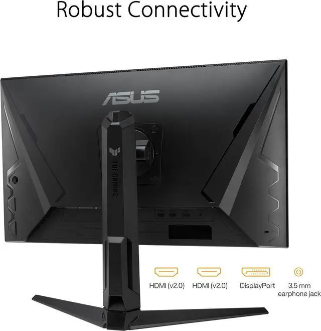 Alt view image 5 of 6 - ASUS TUF Gaming Monitor 27" 1080P (VG279QL3A) - Full HD, 180Hz, 1ms, Fast IPS, Extreme Low Motion Blur, FreeSync Premium, G-SYNC Compatible, Speakers, DisplayPort, Height Adjustable