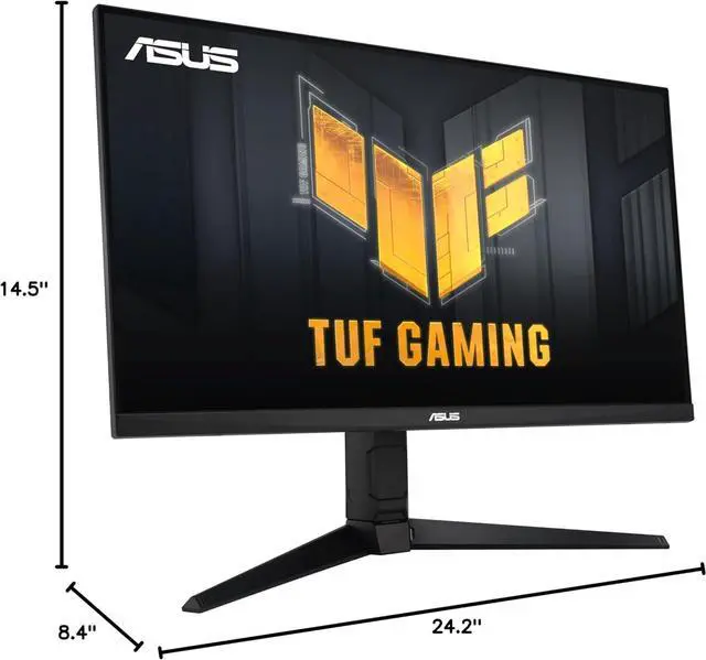 Alt view image 3 of 6 - ASUS TUF Gaming Monitor 27" 1080P (VG279QL3A) - Full HD, 180Hz, 1ms, Fast IPS, Extreme Low Motion Blur, FreeSync Premium, G-SYNC Compatible, Speakers, DisplayPort, Height Adjustable
