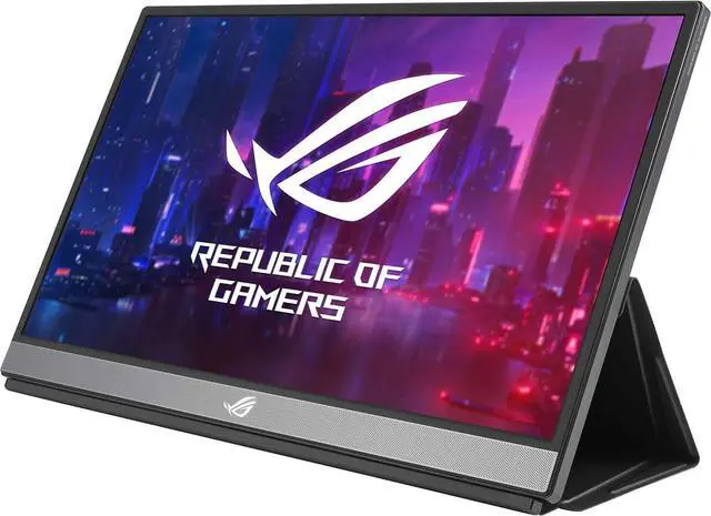 Main image of ASUS ROG Strix (XG17AHP) Black / Silver 17.3" Portable IPS Gaming Monitor Built-in Speakers