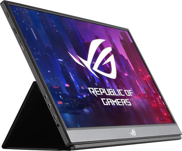 Alt view image 2 of 4 - ASUS ROG Strix (XG17AHP) Black / Silver 17.3" Portable IPS Gaming Monitor Built-in Speakers
