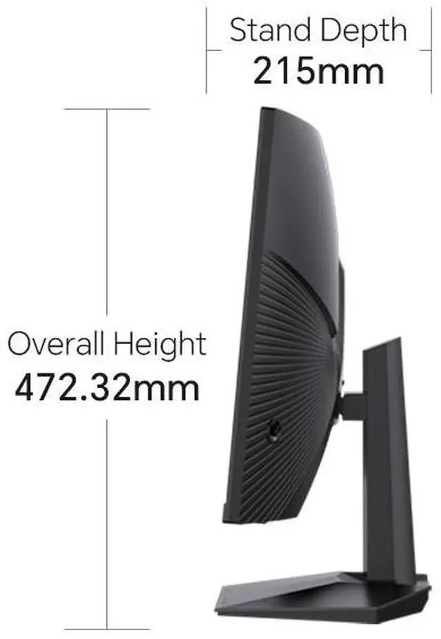 Alt view image 4 of 7 - GTek 280Hz Gaming Monitor, 27 Inch Frameless Display Full HD 1920 x 1080P, Curved 1500R, VA 1ms MPRT, FreeSync, DisplayPort/HDMI, 90% DCI-P3 - F2740C