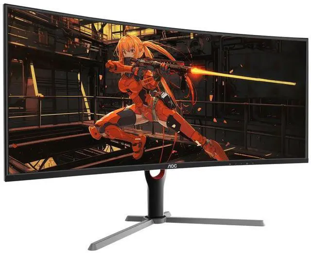 Alt view image 2 of 4 - AOC CU34G10X 34" 2K WQHD (3440 x 1440) 165Hz Curved Screen Gaming Monitor