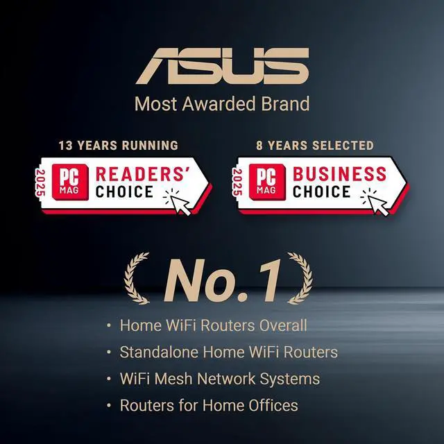 Alt view image 3 of 7 - ASUS RP-BE58 BE3600 Dual Band WiFi 7 (802.11be) Range Extender, AiMesh Extender for Seamless mesh WiFi; Works with Any WiFi Router