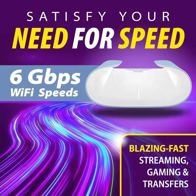 Alt view image 2 of 6 - D-Link AQUILA PRO AI AX6000 Dual-Band Wi-Fi 6 Router (M60)
