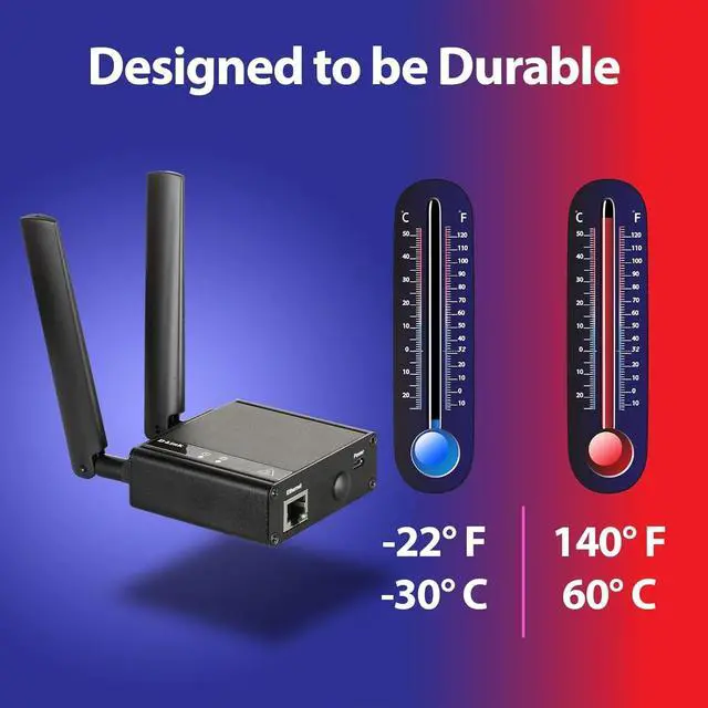 Alt view image 4 of 6 - D-Link 4G LTE (Cat 4) to Gigabit Ethernet Modem/Bridge - Best for M2M Applications - Works on Verizon or AT&T (DWM-311-B1)