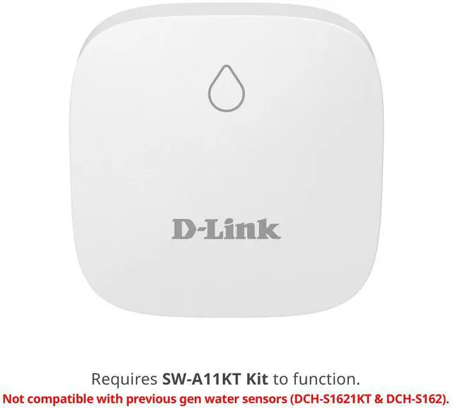 Main image of D-Link Single SW-A2 Water Sensor Pod - Smart Home Water Leak Detection with Flexible Placement and Long-Range Wireless Connectivity