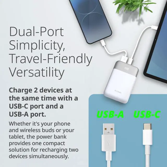 Alt view image 3 of 7 - D-Link 10000mAh Power Bank - DPP-101