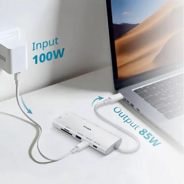 Alt view image 4 of 7 - D-Link 10-in-1 USB-C Hub (DUP-A01)