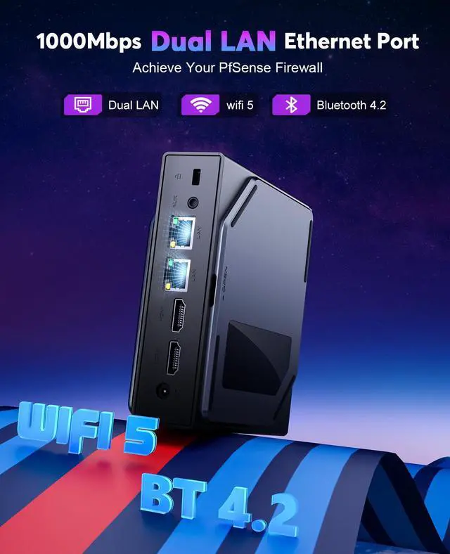 Alt view image 8 of 7 - ACEMAGIC Mini PC Desktop Dual Nic with DIY LCD Display & Magnetic Case,Intel Alder Lake N95 CPU(up to 3.4 GHz),Mini Computers Desktop, Micro PC 16GB RAM 512GB ROM,Small PC Tower Support 4K HD/WiFi5