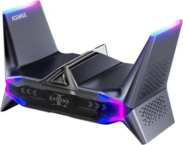 Main image of ACEMAGIC STARSHIP Desktop Gaming PC, i9-12900H up to 5.0GHz, GeForce RTX 3070M , Mini PC Gaming 32GB DDR5 1TB PCIe3.0*4 SSD, WiFi 6, BT5.2, Dual 2.5G LAN/8K Triple Display/USB4/LCD/logo projection