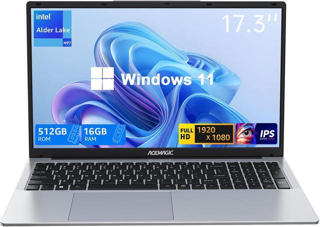 Main image of ACEMAGIC 17.3inch Traditional Laptop Computer,with High Performance Quad Core-12th Alder Lake N97 Laptop,Spacious Storage with 16GB RAM 512GB SSD