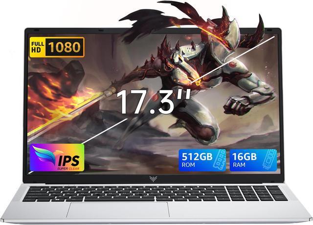 Main image of ACEMAGIC Laptop Computer, 16GB DDR4 512GB SSD, 17.3 Inch Laptop with Intel Quad-Core N97(Up to 3.6GHz), Metal Shell, BT5.0, 5G WiFi, USB3.2, Type_C, Webcam, Long Battery Life, 180° Open Angle
