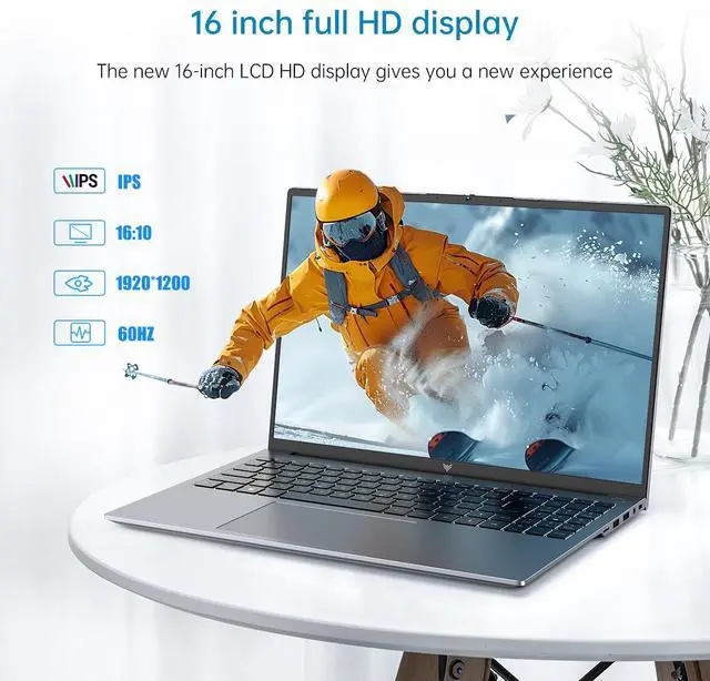 Alt view image 5 of 7 - ACEMAGIC Laptop 16 FHD Gaming Laptop, AMD Ryzen 7 6800HX, 16GB RAM, 512GB SSD, Windows 11 Pro, Graphite, WiFi 6, Backlit KB, Gray