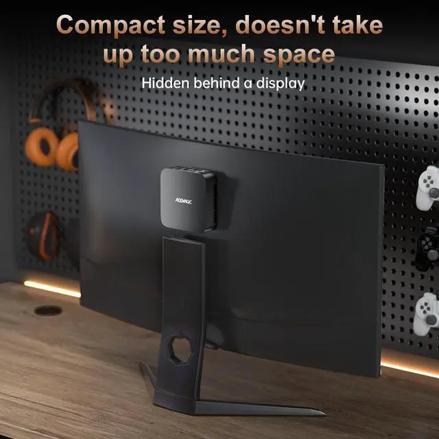 Alt view image 5 of 6 - ACEMAGIC Mini Gaming PC ,AMD Ryzen 5 R2544 8T/16C 16GB DDR4 512GB NVME SSD Mini Desktop Computer,Windows 11 Pro Mini PC Gaming WiFi6/BT5.2,4K UHD/RGB Lights/3 Adjustable Mode,Display for Business
