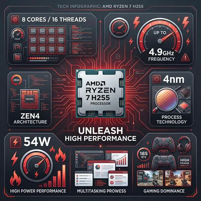 Alt view image 5 of 6 - ACEMAGIC Retro X3 Mini PC, AMD Ryzen 7 H255 8C/16T 4.9GHz, 16GB LPDDR5 512GB PCIe4.0 SSD, Radeon 780M Graphics, USB4, 8K Triple Display, 2.5G LAN, WiFi 6E BT5.2, 54W High Power, Windows 11 Pro, Gray