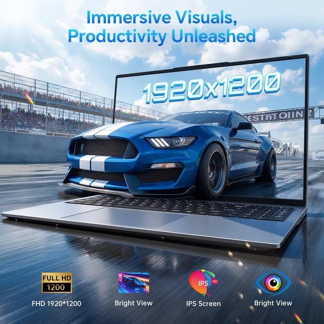 Alt view image 5 of 6 - Laptop16 FHD Laptop, RMD Ryzen 3 4300U, 16GB RAM, 512GB SSD, Windows 11 Pro,Grey