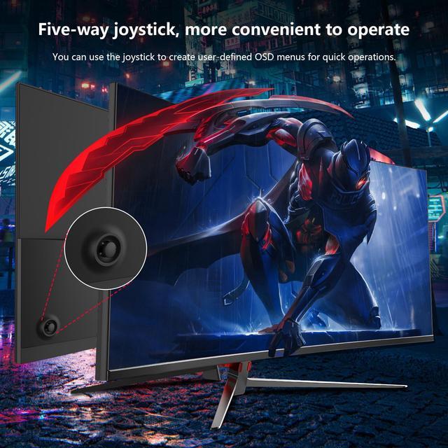 Alt view image 2 of 7 - Sealan 27 inch Curved Gaming Monitor 180Hz  Full HD 1080P 1800R LED Computer Monitor Display with FreeSync & Eye-Care Technology, Support VESA, DP, HDMI Port IPS Screen for Gaming Home Office