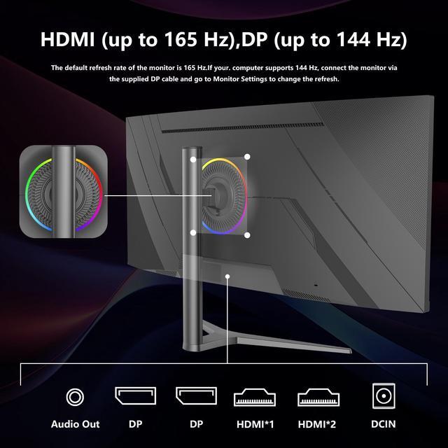 Alt view image 7 of 7 - Sealan  38 inch 4K Ultrawide Curved Gaming Monitor, 144Hz Refresh Rate, 3840 x 1600 WQHD , IPS, NVIDIA G-SYNC Ultimate, 1ms Response Time, 2500R Curvature, VESA Display HDR 600