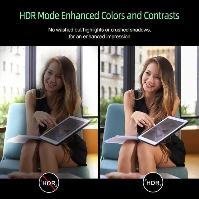 Alt view image 3 of 7 - Angetube 1080p Webcam with Ring Light for Streaming: USB 60FPS Web Camera with Microphone-HDR-Enabled-HD Auto Light Correction Web Cam with Adjustable FOV, for Teams, Zoom, PC/Laptop/Mac/Desktop