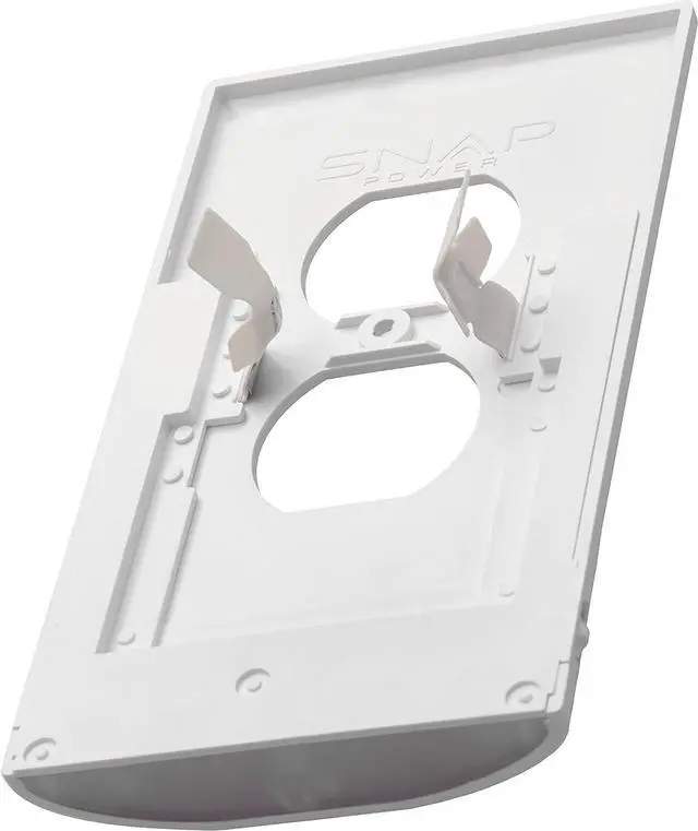 Alt view image 6 of 6 - SnapPower MotionLight Outlet Cover - Motion Detecting LED Night Lights Built-In to Wall Plate - Bright/Dim/Off Options - Auto On/Off Sensor - (Duplex, White)