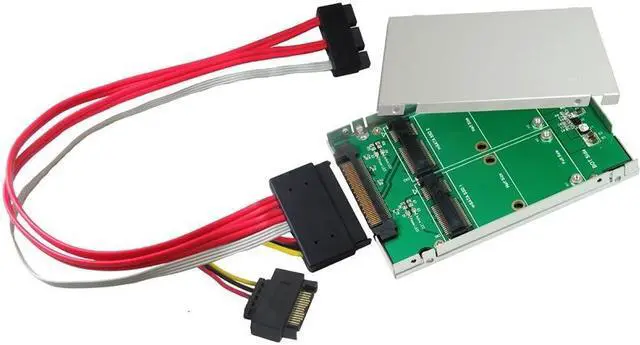 Alt view image 4 of 4 - 2.5 Inch SATA Express to mSATA SSD RAID Card