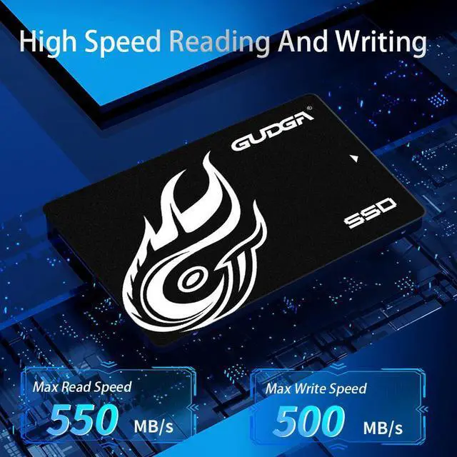 Alt view image 4 of 5 - GUDGA SSD Internal Solid State Drive 2.5 Inch 1TB SATA III 3D TLC NAND Flash 6Gbps Data Storage for PC Laptop Desktop Transfer